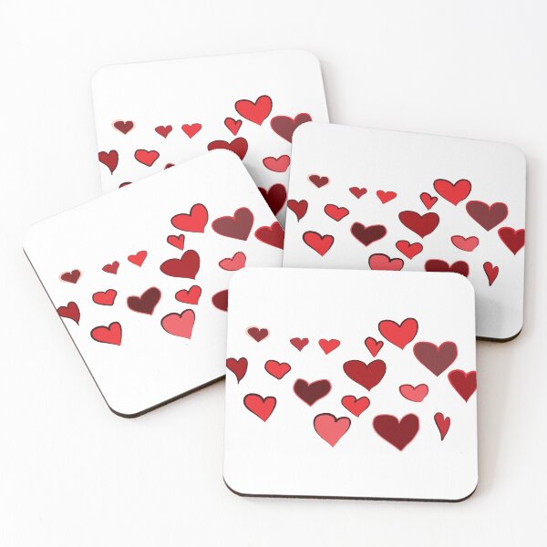 Item preview, Red Hearts designed and sold by MC Art Studio.