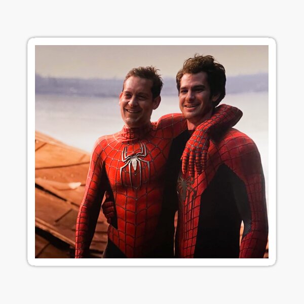 Tobey and Andrew in No Way Home Sticker