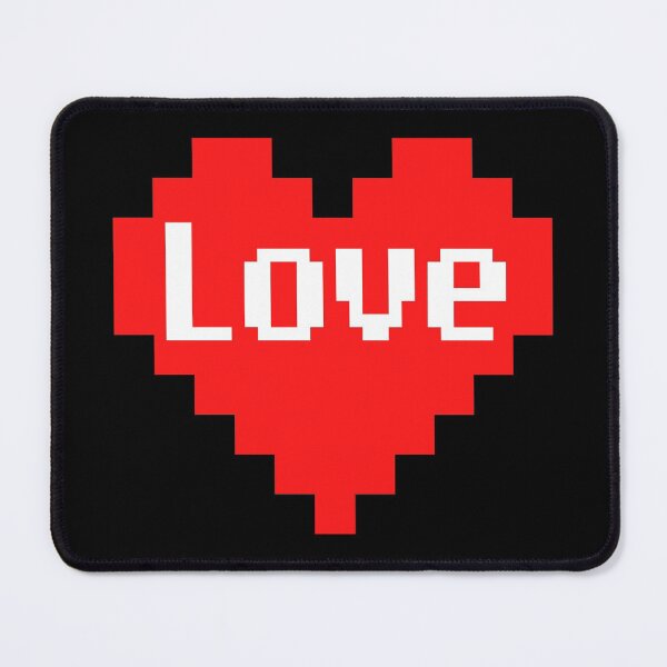 Item preview, Pixel Heart Love Typography Valentines Heart designed and sold by AnyKitty.