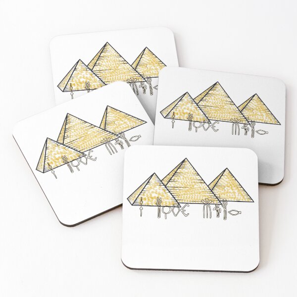 Item preview, " I Love Mila " In Hieroglyphics / Egyptian Hieroglyphics And Pyramids / Valentines Day New Year Birthday And Christmas Gift For Your Lover designed and sold by Man Of Pixels.