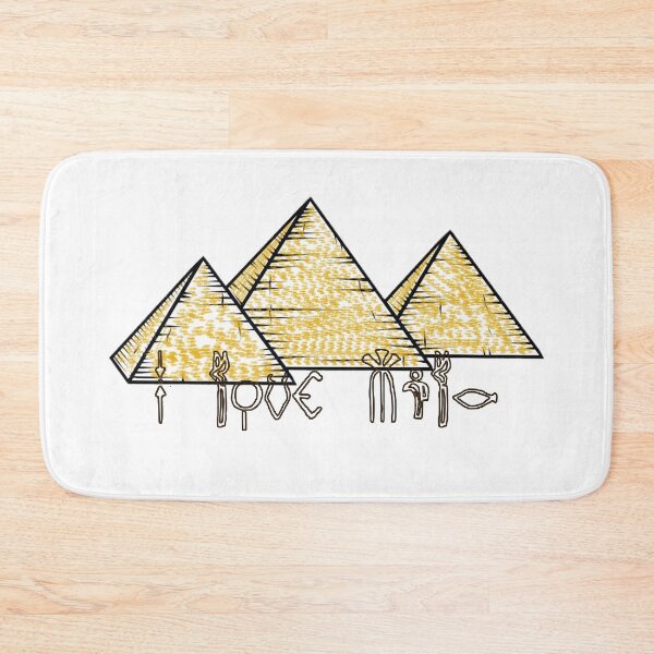 Item preview, " I Love Mila " In Hieroglyphics / Egyptian Hieroglyphics And Pyramids / Valentines Day New Year Birthday And Christmas Gift For Your Lover designed and sold by Man Of Pixels.