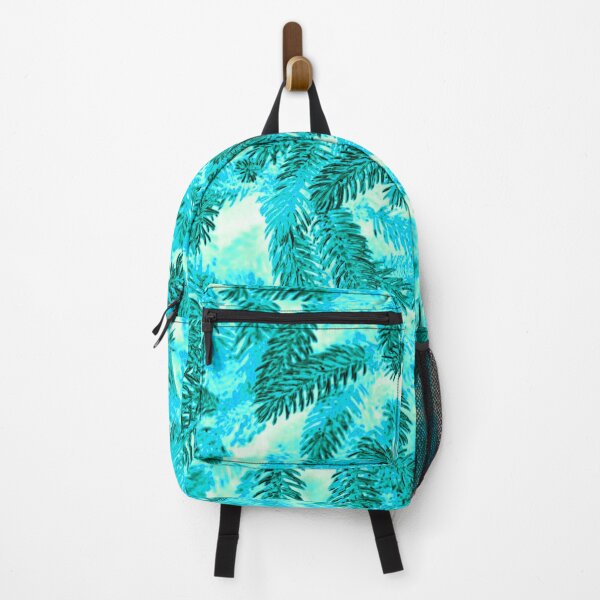 Item preview, Floral Winter Motifs with Branches of the  Ornamental Cyan-Green Spruce Tree designed and sold by IraNiva.