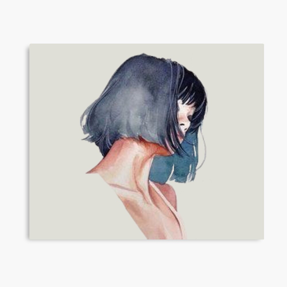 pulp fiction aesthetic short hair metal print by ice cold redbubble redbubble