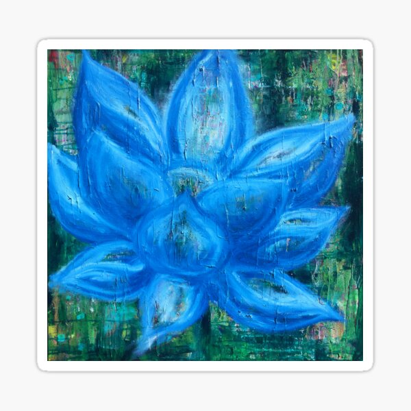 Blue Lotus Magic - an activated Inner Power Painting Sticker