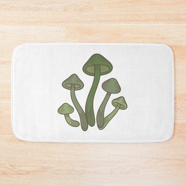 Item preview, Green mushrooms  designed and sold by cauldronbubbles.