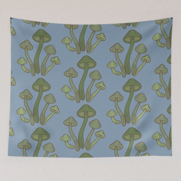 Item preview, Green mushrooms  designed and sold by cauldronbubbles.