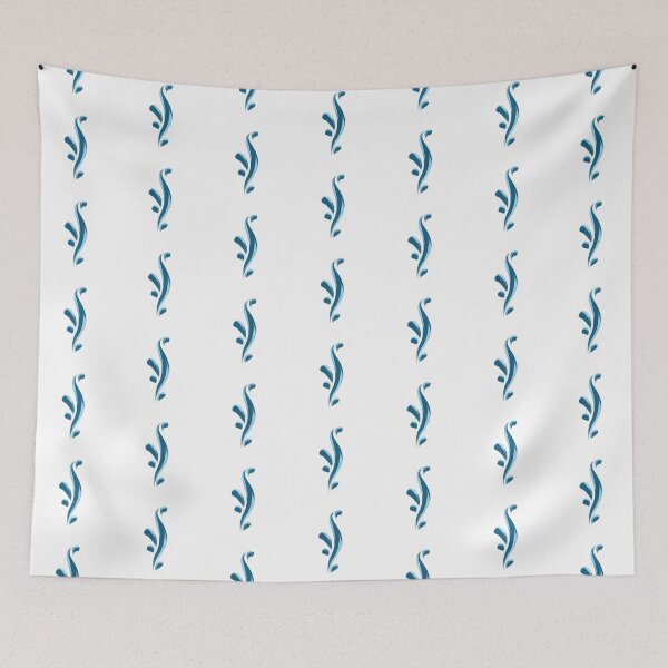 Item preview, Simple Dark Teal and Blue Rosemaling designed and sold by blu--thursday.