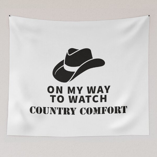 Item preview, "On My Way to Watch Country Cmfrt" Show Inspired Merchandise (stickers, face masks, apparel, posters, etc.) designed and sold by JaidenBirdie.