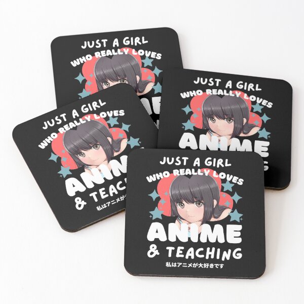 Item preview, JUST A GIRL WHO LOVES ANIME AND TEACHING designed and sold by TeyMank.