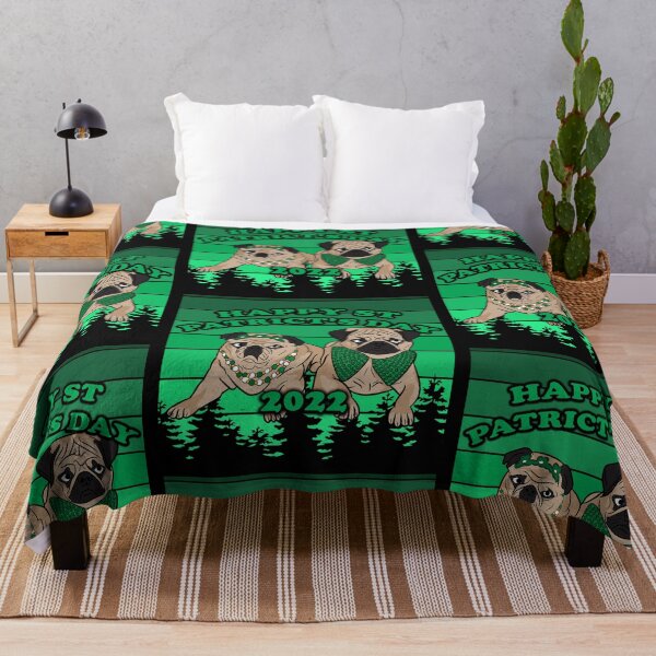 Item preview, Happy saint Patrick's day 2022 pug lover funny saying/quote puppy retro design designed and sold by SamRVstore.