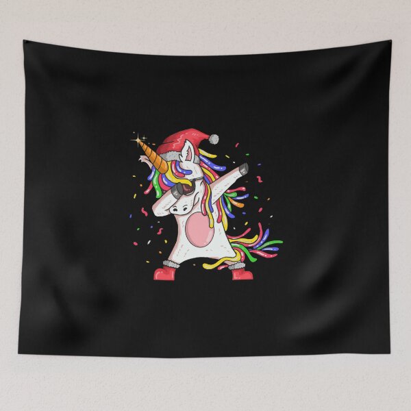 Item preview, Dabbing Unicorn Shirt Hip Hop Dab Santa Hat Christmas designed and sold by MARCOS LILI.