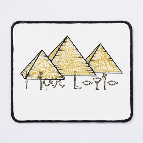 Item preview, " I Love Layla " In Hieroglyphics / Egyptian Hieroglyphics And Pyramids / Valentines Day New Year Birthday And Christmas Gift For Your Lover designed and sold by Man Of Pixels.