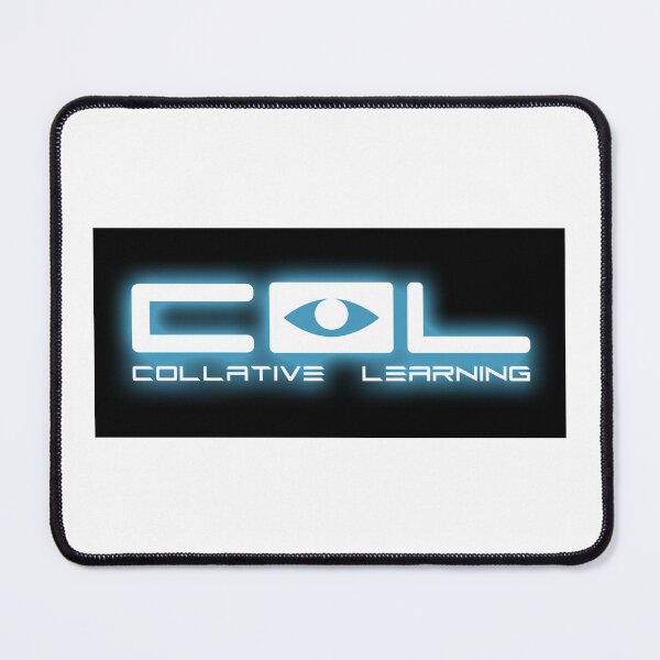 Item preview, Bloque de logotipo colectivo neón (negro, azul, blanco) designed and sold by Robert Ager.