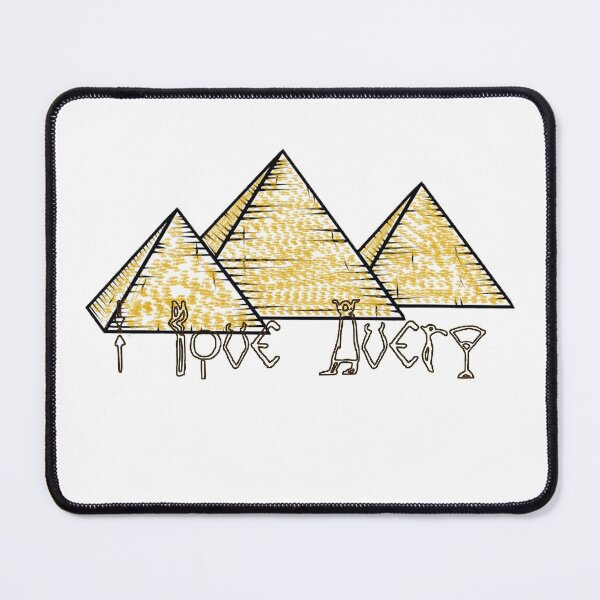 Item preview, " I Love Avery " In Hieroglyphics / Egyptian Hieroglyphics And Pyramids / Valentines Day New Year Birthday And Christmas Gift For Your Lover designed and sold by Man Of Pixels.