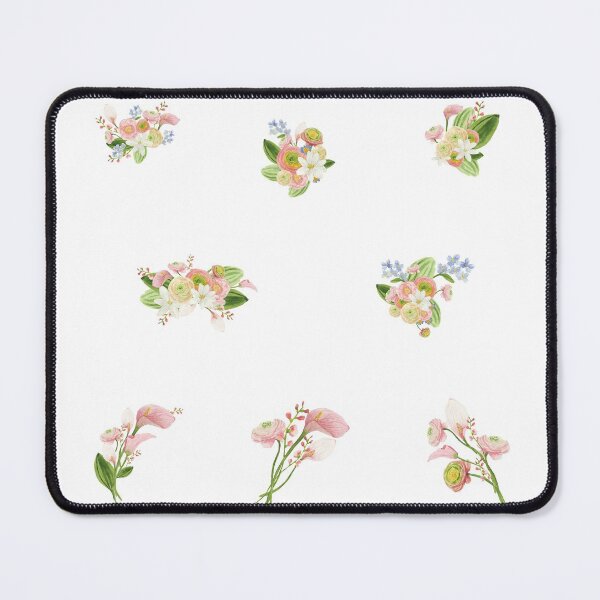 Item preview, Pastel Watercolor Garden Flowers Botanical Mix designed and sold by silviaol.