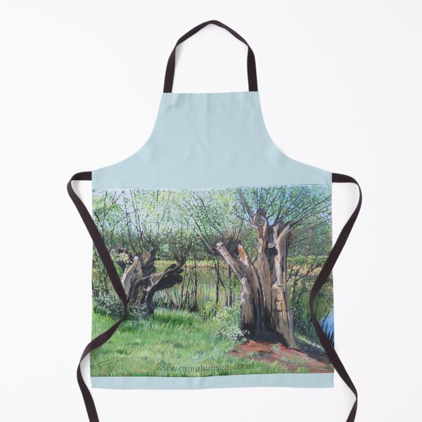 Item preview, Two Pollard willows on a hiking path designed and sold by CamphuijsenArt.