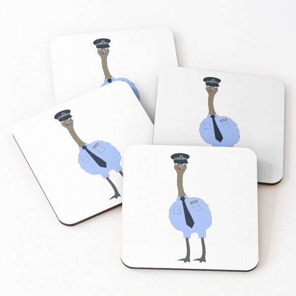 Item preview, Emu Police Officer on White designed and sold by Digitaldingo.