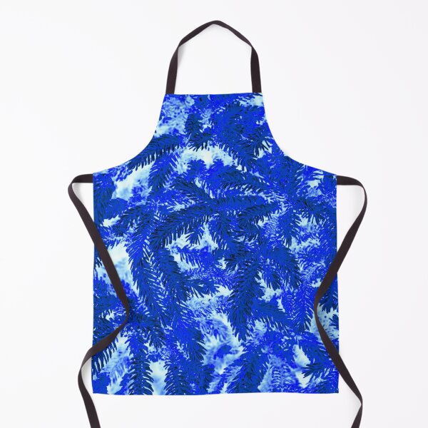 Item preview, Floral Winter Motifs with Branches of the  Ornamental Dark Blue Spruce Tree designed and sold by IraNiva.
