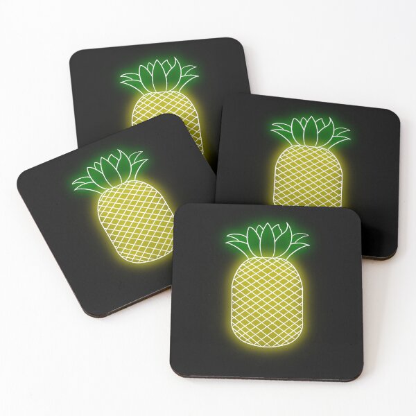 Item preview, Yellow Neon Pineapple designed and sold by Ybbalynn.