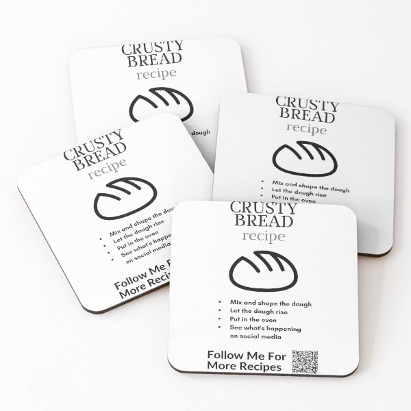 Item preview, crusty bread recipe | Joke designed and sold by Jasmin's Fashion World.
