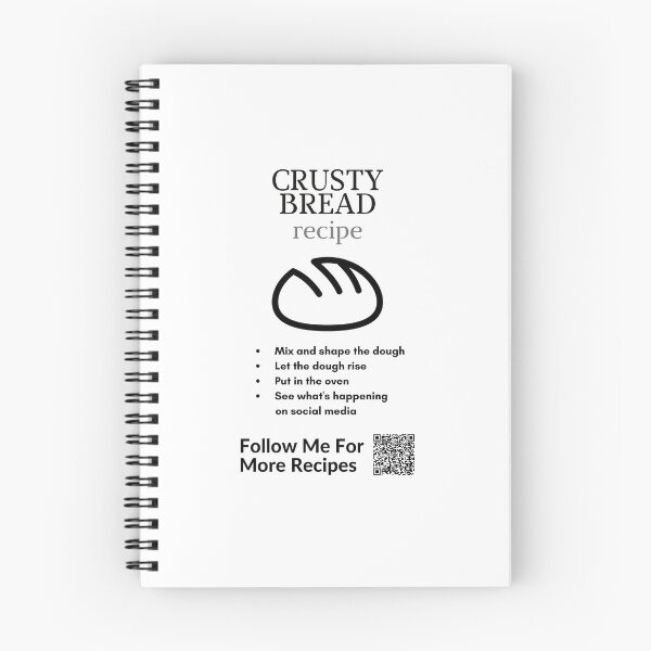 Item preview, crusty bread recipe | Joke designed and sold by Jasmin's Fashion World.
