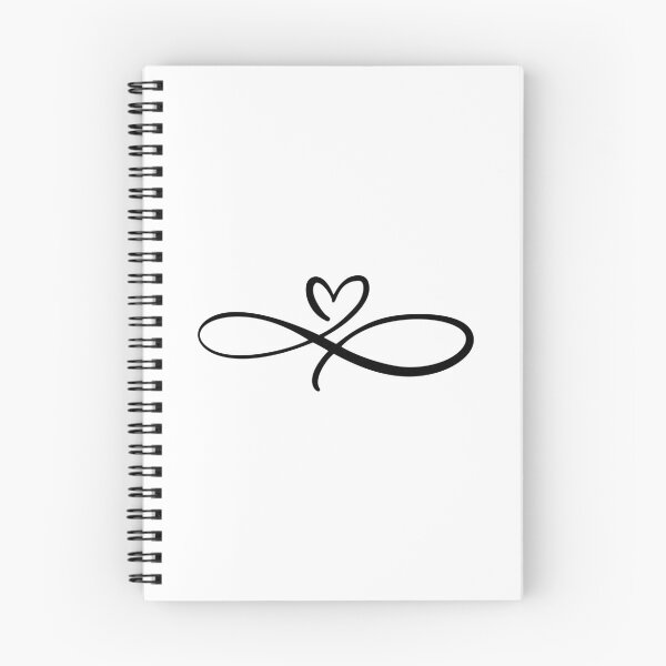 Item preview, I Love You For Infinity – Black designed and sold by GeekHeadDesigns.