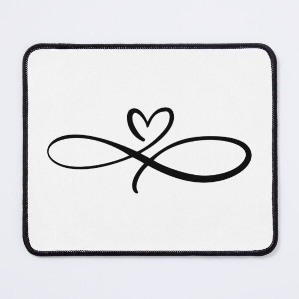 Item preview, I Love You For Infinity – Black designed and sold by GeekHeadDesigns.