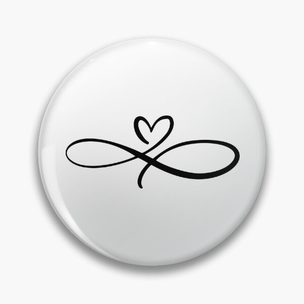 Item preview, I Love You For Infinity – Black designed and sold by GeekHeadDesigns.