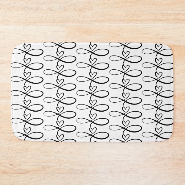 Item preview, I Love You For Infinity – Black designed and sold by GeekHeadDesigns.