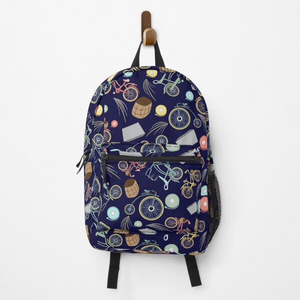 Item preview, Vintage Bicycles Pattern (Navy) designed and sold by StacyAnnDesigns.