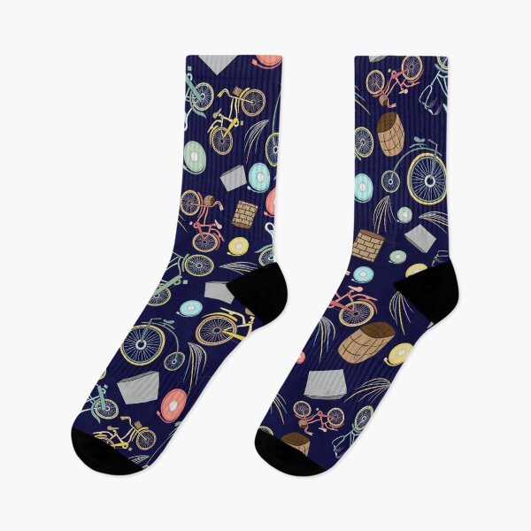 Item preview, Vintage Bicycles Pattern (Navy)  designed and sold by StacyAnnDesigns.