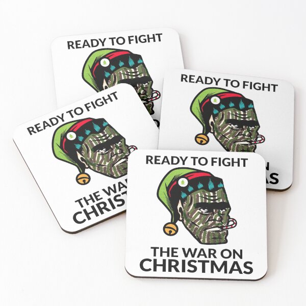 Item preview, Funny War On Christmas | Ready to Fight in the War on Xmas Season | War Paint Soldier and a Holiday Veteran  designed and sold by CuddleStore.