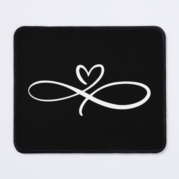 Item preview, I Love You For Infinity – White designed and sold by GeekHeadDesigns.