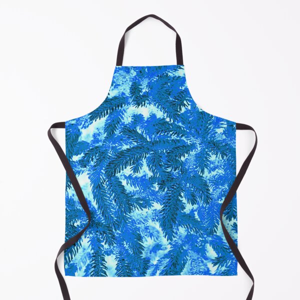 Item preview, Floral Winter Motifs with Branches of the  Ornamental Light Blue Spruce Tree designed and sold by IraNiva.