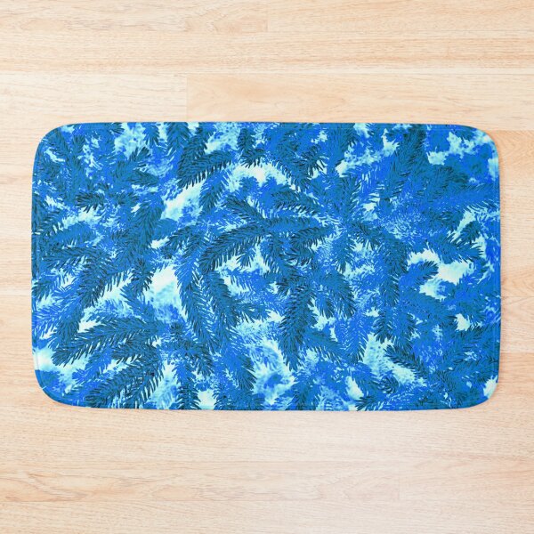 Item preview, Floral Winter Motifs with Branches of the  Ornamental Light Blue Spruce Tree designed and sold by IraNiva.