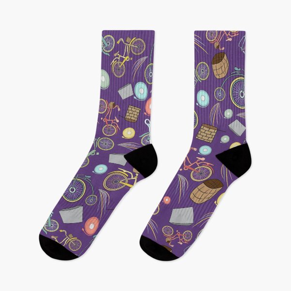 Item preview, Vintage Bicycle Pattern (Purple) designed and sold by StacyAnnDesigns.