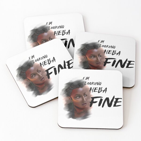 Item preview, I'm looking hella fine - portrait designed and sold by croscreates.