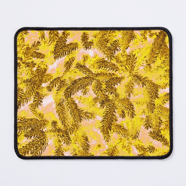 Item preview, Floral Winter Motifs with Branches of the  Ornamental Golden Yellow Spruce Tree designed and sold by IraNiva.
