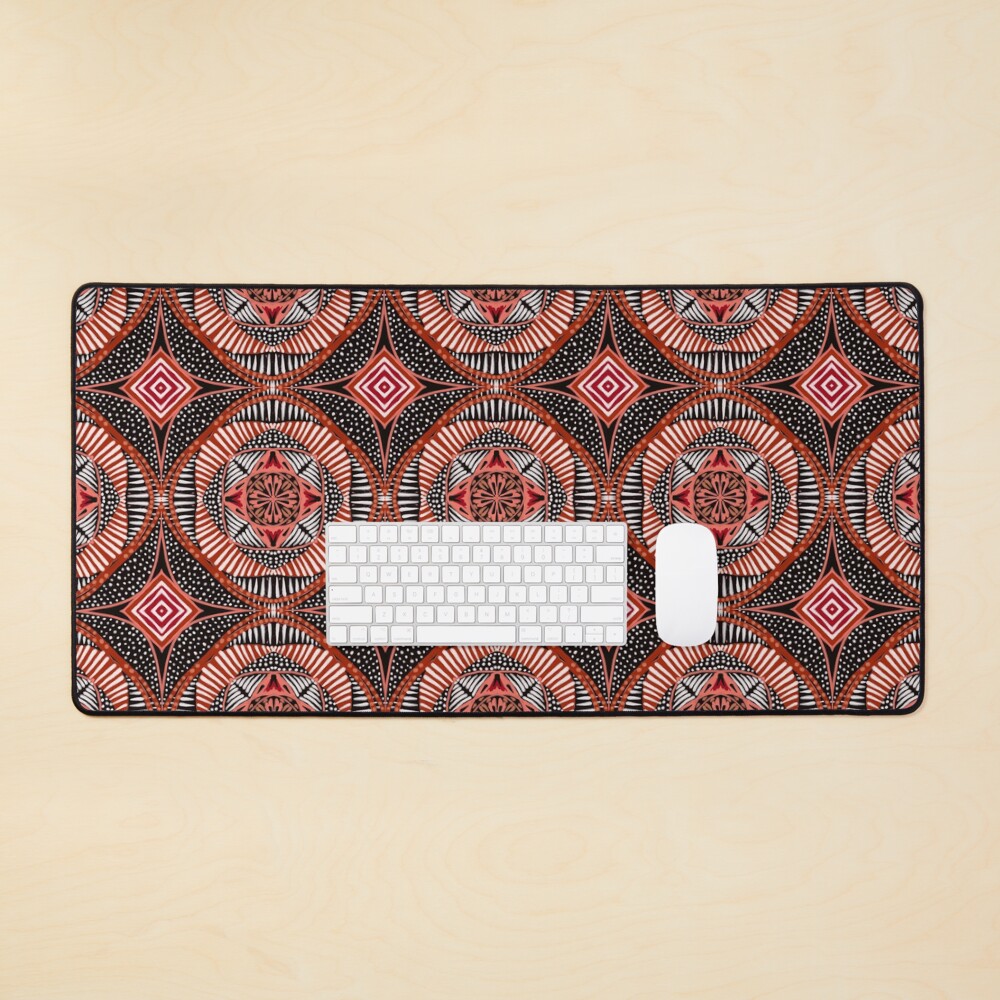 Pretty Moroccan Tile Pattern and Print Mouse Pad