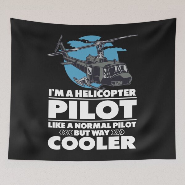 Item preview, Cool Helicopter Pilot flying designed and sold by StarcyWol.