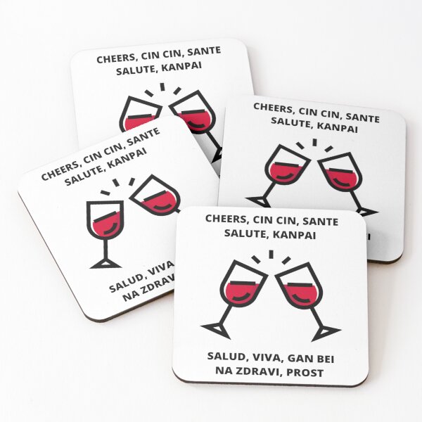 Item preview, TOASTING IN DIFFERENT LANGUAGES - CHEERS!  designed and sold by MrCreativeArts.