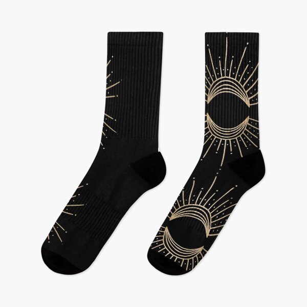 Item preview, Golden Celestial Moon – Minimalist Cosmic Art designed and sold by DonneeCreations.
