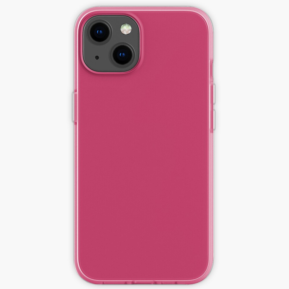 Innuendo Dark Pink Solid Color Rose Pink Iphone Case For Sale By Tgiyhome Redbubble