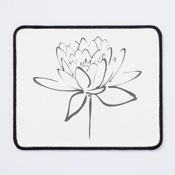 Item preview, Lotus Flower Calligraphy (Smoke Grey) designed and sold by Makanahele.