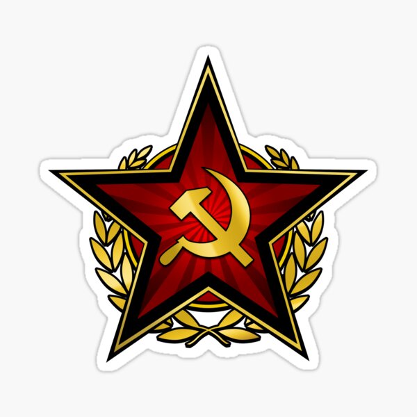 STICKER ETOILE ROUGE RUSSE URSS CCCP SOVIET RED STAR COMMUNIST RUSSIA UA026