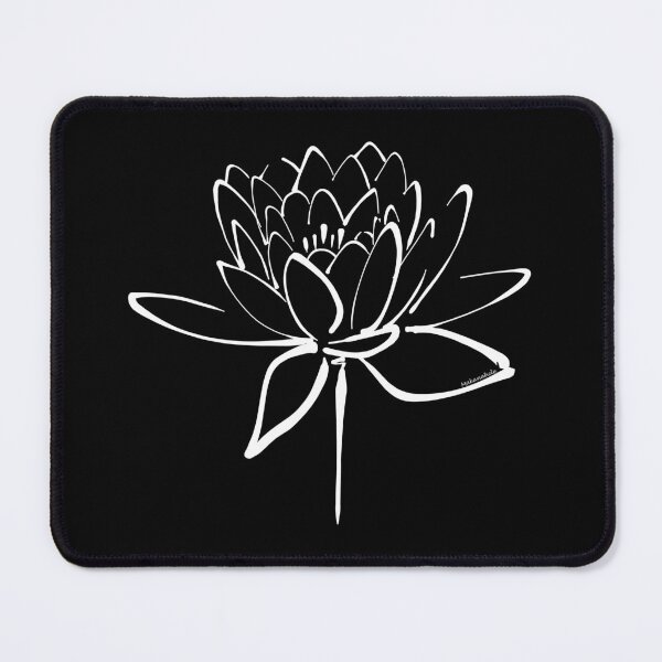 Item preview, Lotus Flower Calligraphy (White) designed and sold by Makanahele.