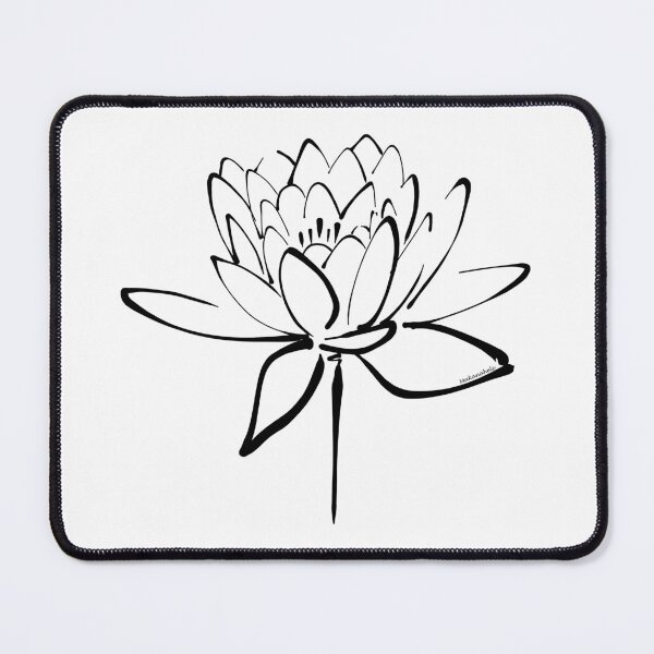 Item preview, Lotus Flower Calligraphy (Black) designed and sold by Makanahele.