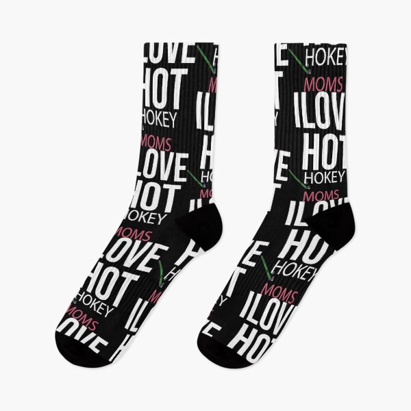 Item preview, I Love Hot Hockey Moms,Hockey Mom Mothers Day designed and sold by so01.