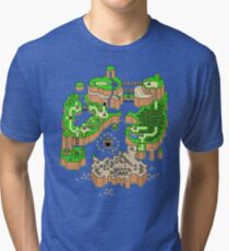DINOSAURIER LAND MAP Vintage T-Shirt