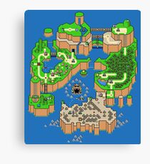 DINOSAUR'S LAND MAP Canvas Print